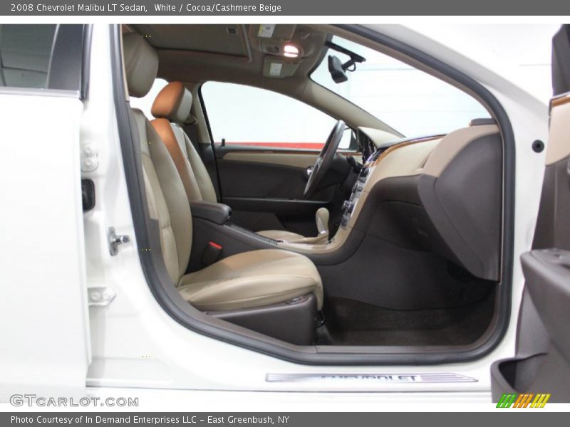 White / Cocoa/Cashmere Beige 2008 Chevrolet Malibu LT Sedan