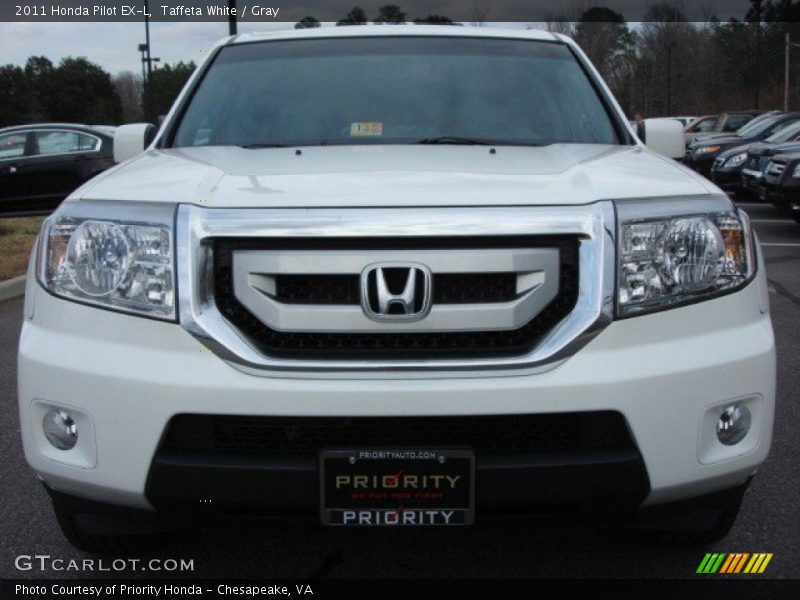 Taffeta White / Gray 2011 Honda Pilot EX-L