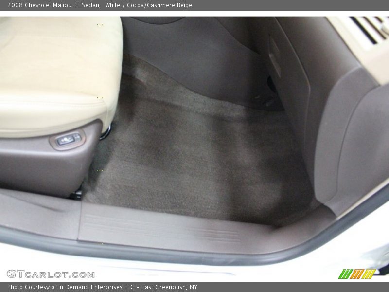 White / Cocoa/Cashmere Beige 2008 Chevrolet Malibu LT Sedan