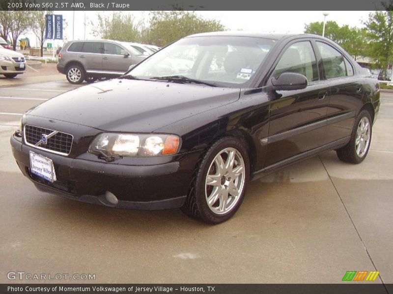 Black / Taupe 2003 Volvo S60 2.5T AWD