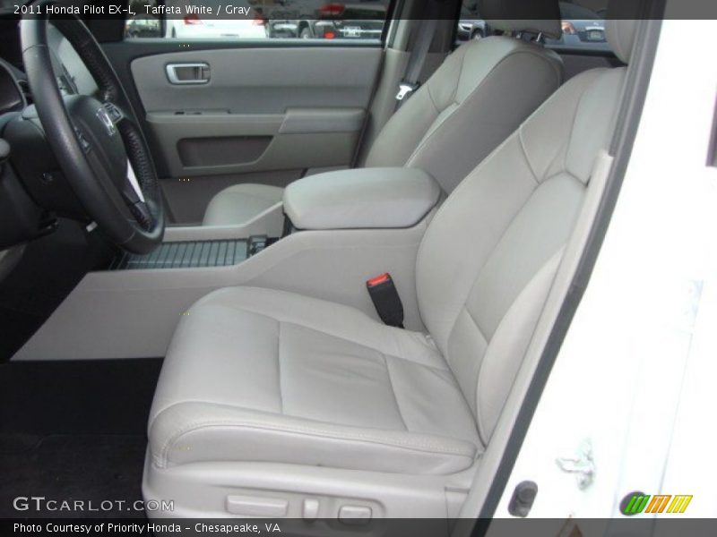 Taffeta White / Gray 2011 Honda Pilot EX-L
