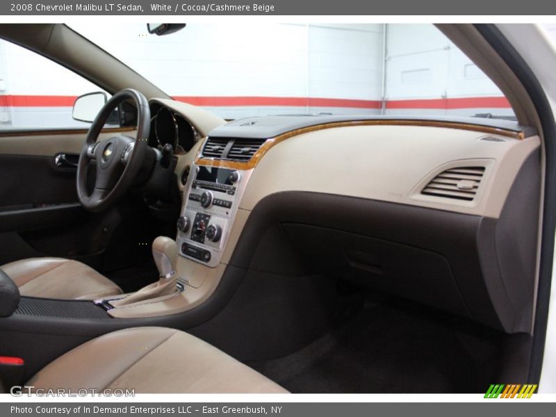 White / Cocoa/Cashmere Beige 2008 Chevrolet Malibu LT Sedan
