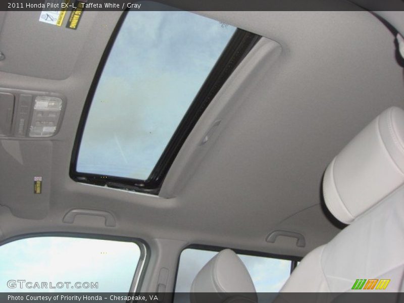 Taffeta White / Gray 2011 Honda Pilot EX-L