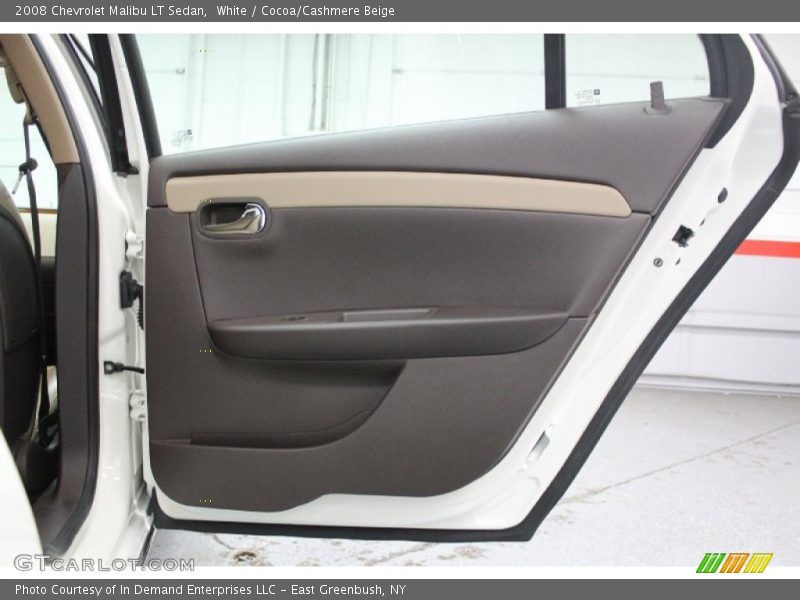 White / Cocoa/Cashmere Beige 2008 Chevrolet Malibu LT Sedan