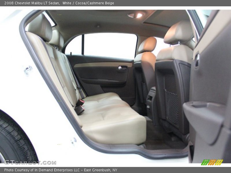 White / Cocoa/Cashmere Beige 2008 Chevrolet Malibu LT Sedan