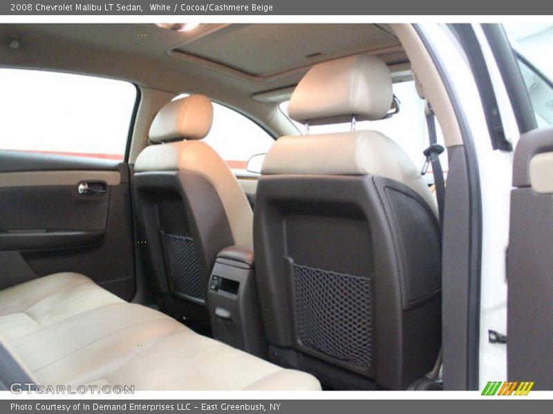 White / Cocoa/Cashmere Beige 2008 Chevrolet Malibu LT Sedan