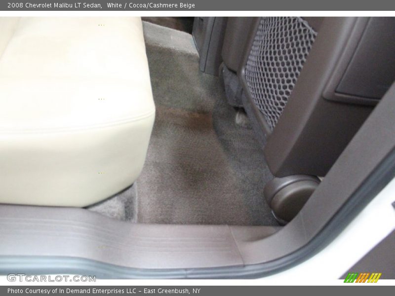 White / Cocoa/Cashmere Beige 2008 Chevrolet Malibu LT Sedan