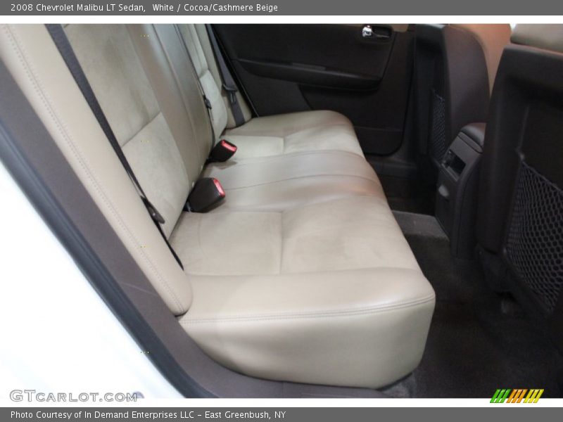 White / Cocoa/Cashmere Beige 2008 Chevrolet Malibu LT Sedan