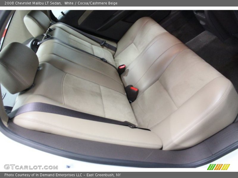 White / Cocoa/Cashmere Beige 2008 Chevrolet Malibu LT Sedan