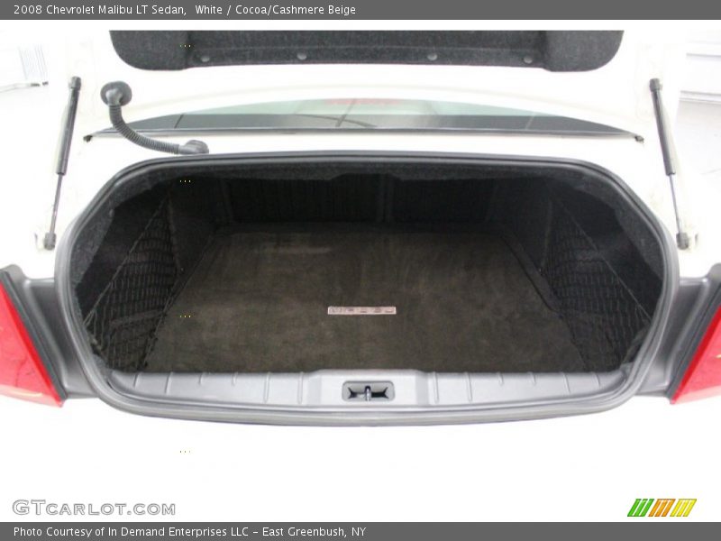 White / Cocoa/Cashmere Beige 2008 Chevrolet Malibu LT Sedan