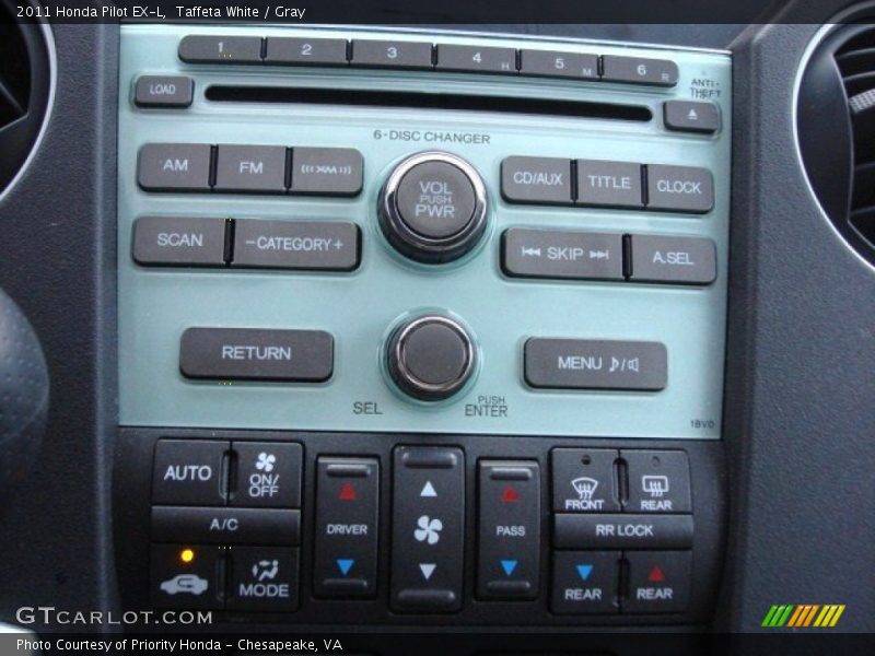 Taffeta White / Gray 2011 Honda Pilot EX-L