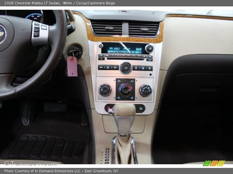 White / Cocoa/Cashmere Beige 2008 Chevrolet Malibu LT Sedan