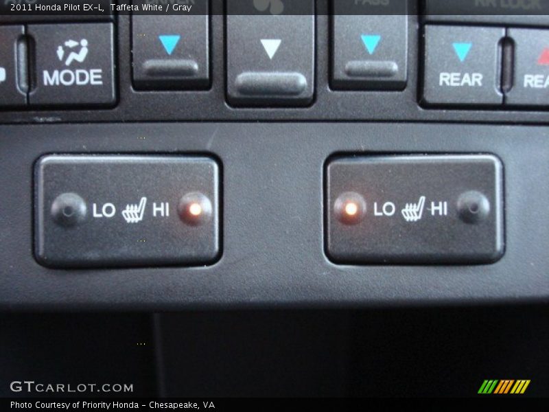 Taffeta White / Gray 2011 Honda Pilot EX-L