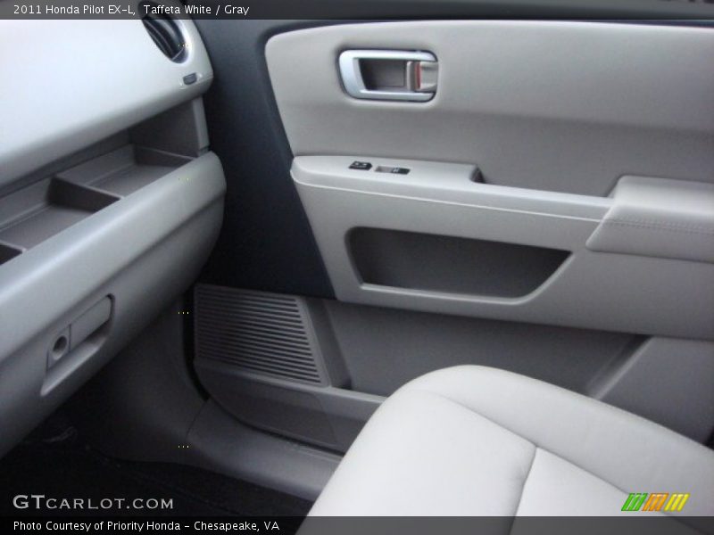 Taffeta White / Gray 2011 Honda Pilot EX-L