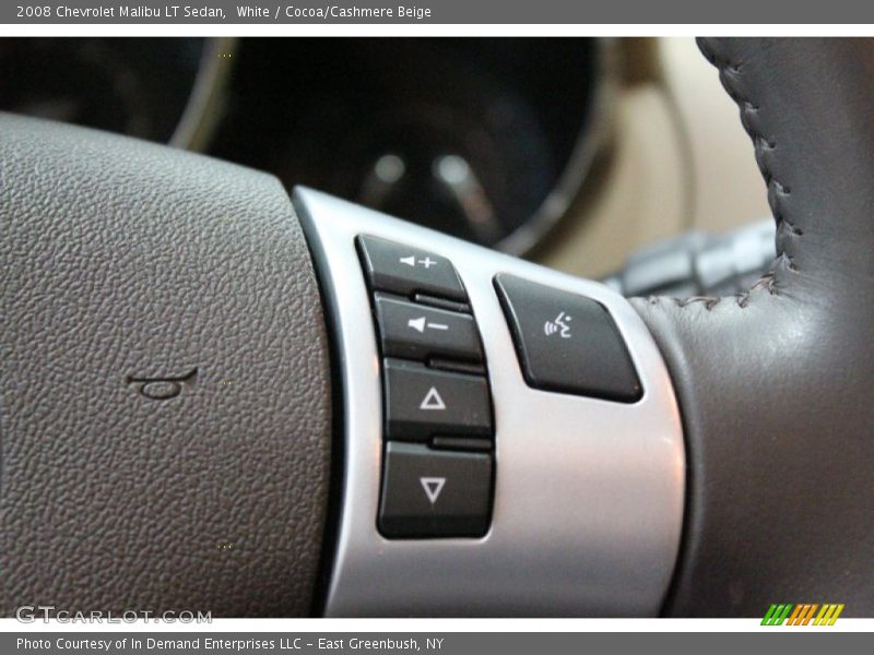 White / Cocoa/Cashmere Beige 2008 Chevrolet Malibu LT Sedan