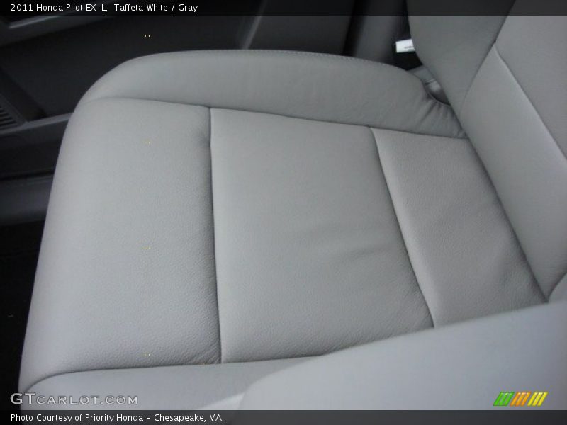 Taffeta White / Gray 2011 Honda Pilot EX-L