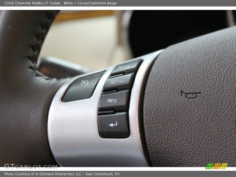 White / Cocoa/Cashmere Beige 2008 Chevrolet Malibu LT Sedan