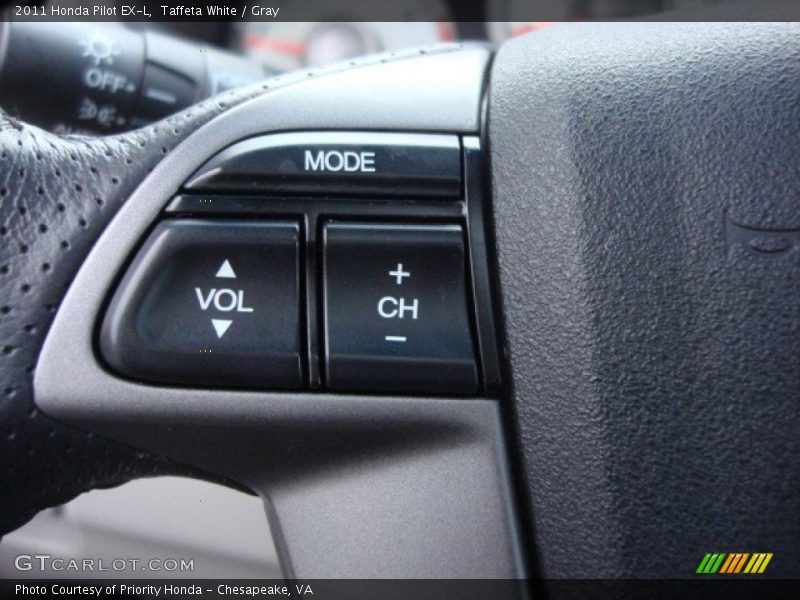 Taffeta White / Gray 2011 Honda Pilot EX-L