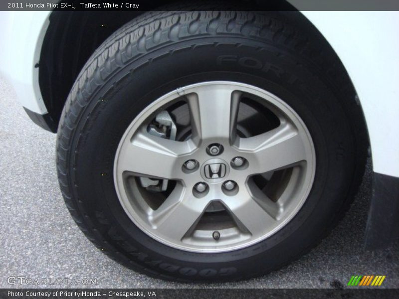 Taffeta White / Gray 2011 Honda Pilot EX-L
