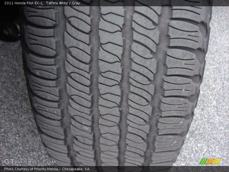 Taffeta White / Gray 2011 Honda Pilot EX-L