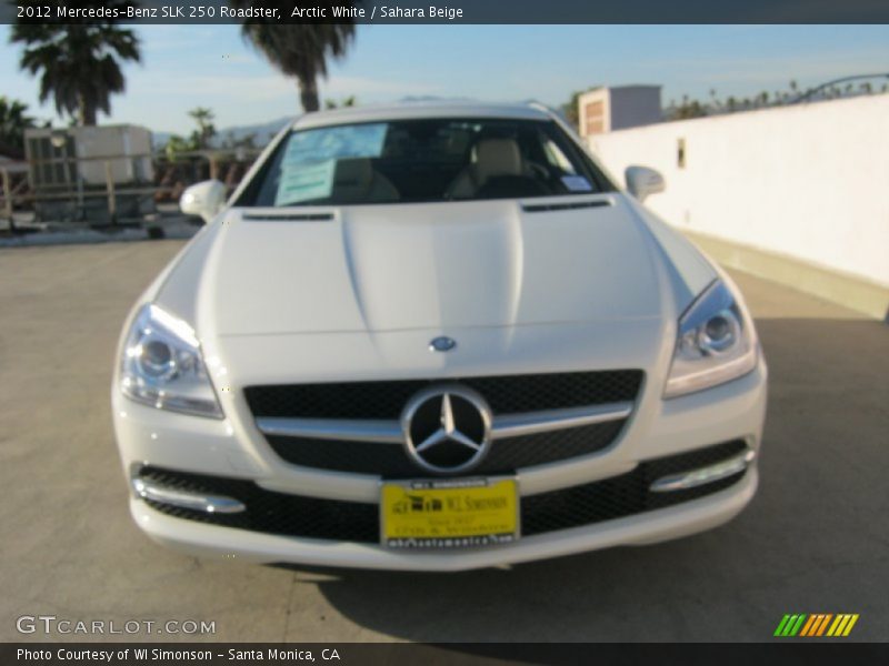 Arctic White / Sahara Beige 2012 Mercedes-Benz SLK 250 Roadster