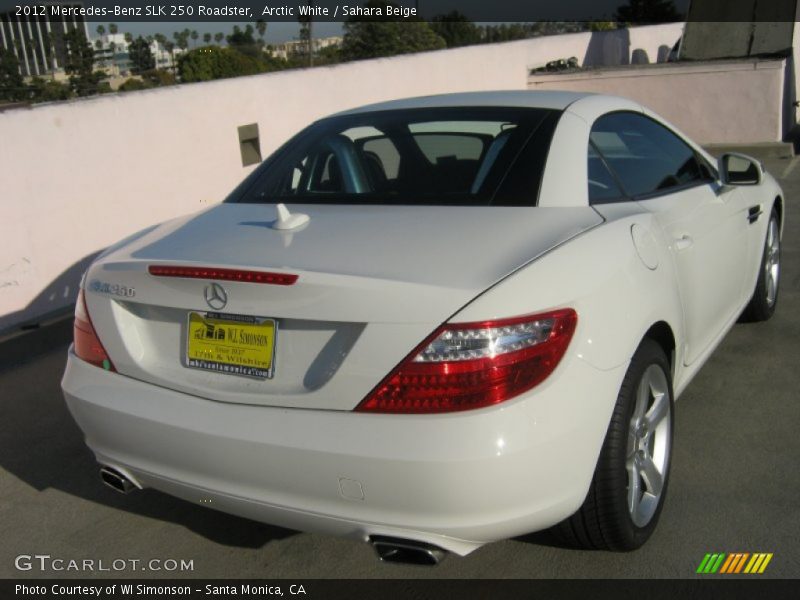 Arctic White / Sahara Beige 2012 Mercedes-Benz SLK 250 Roadster