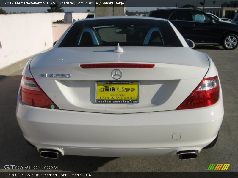 Arctic White / Sahara Beige 2012 Mercedes-Benz SLK 250 Roadster
