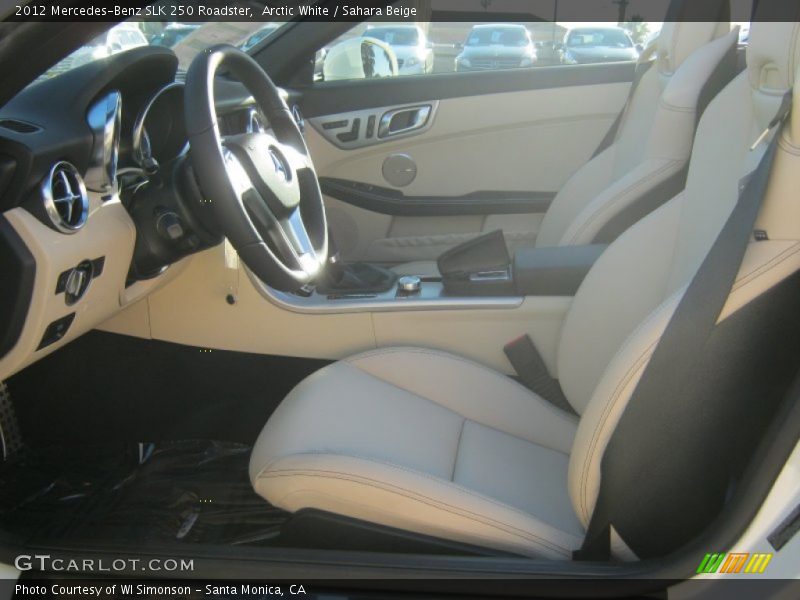Arctic White / Sahara Beige 2012 Mercedes-Benz SLK 250 Roadster
