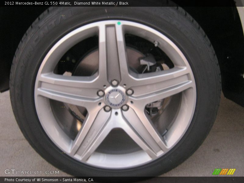 Diamond White Metallic / Black 2012 Mercedes-Benz GL 550 4Matic