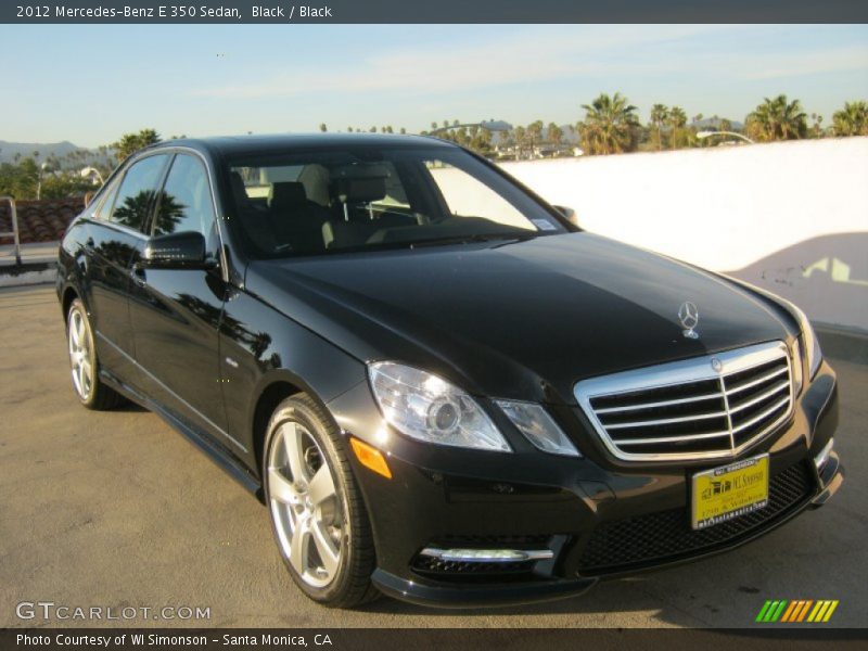 Black / Black 2012 Mercedes-Benz E 350 Sedan