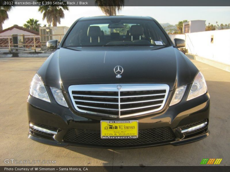 Black / Black 2012 Mercedes-Benz E 350 Sedan
