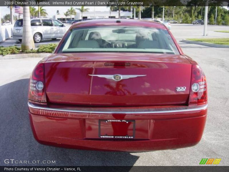 Inferno Red Crystal Pearl / Dark Khaki/Light Graystone 2009 Chrysler 300 Limited