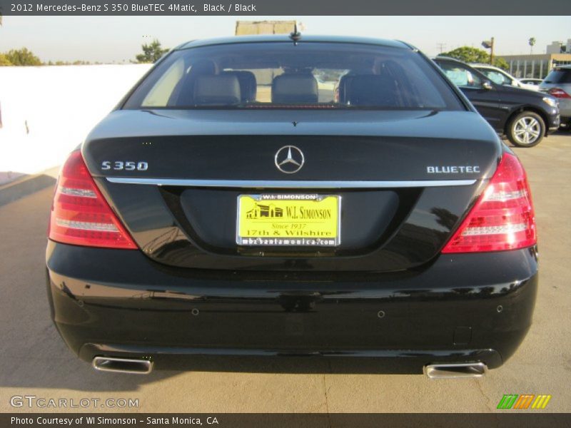 Black / Black 2012 Mercedes-Benz S 350 BlueTEC 4Matic