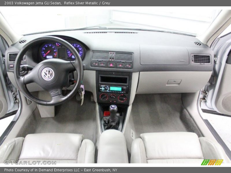 Reflex Silver Metallic / Grey 2003 Volkswagen Jetta GLI Sedan
