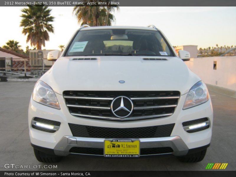 Arctic White / Black 2012 Mercedes-Benz ML 350 BlueTEC 4Matic