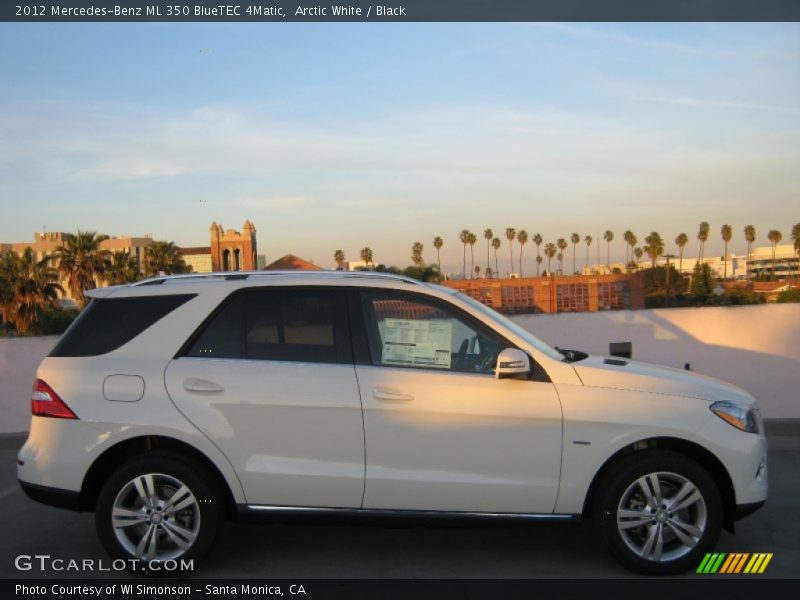 Arctic White / Black 2012 Mercedes-Benz ML 350 BlueTEC 4Matic