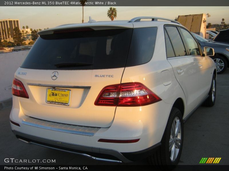 Arctic White / Black 2012 Mercedes-Benz ML 350 BlueTEC 4Matic