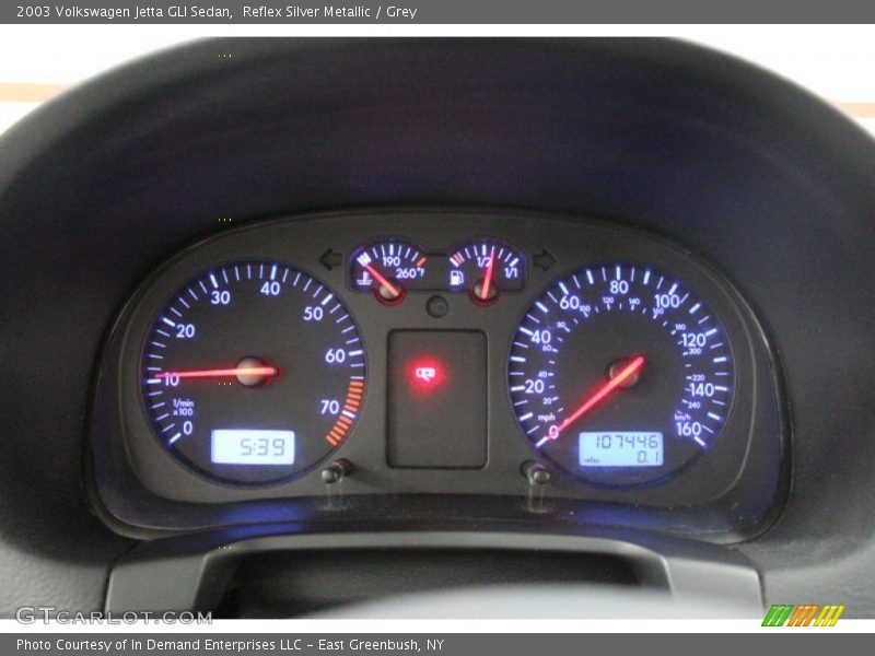  2003 Jetta GLI Sedan GLI Sedan Gauges