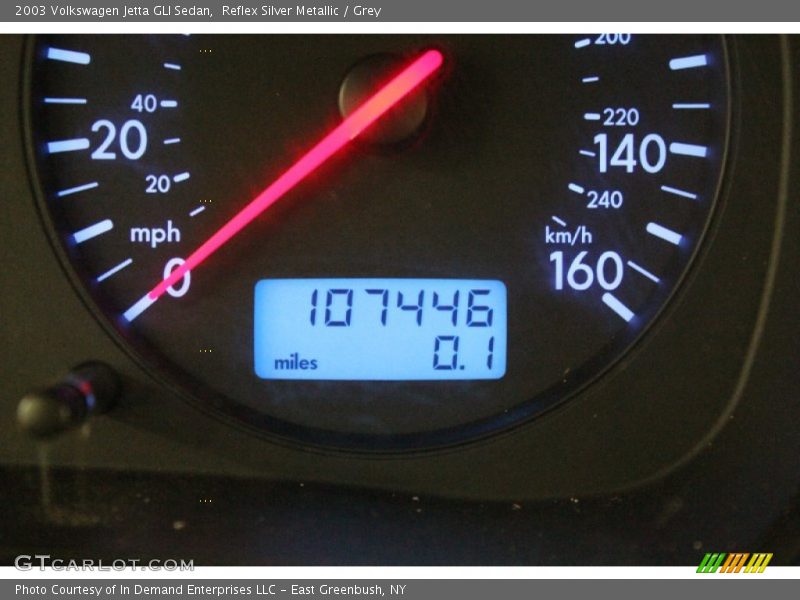 Reflex Silver Metallic / Grey 2003 Volkswagen Jetta GLI Sedan