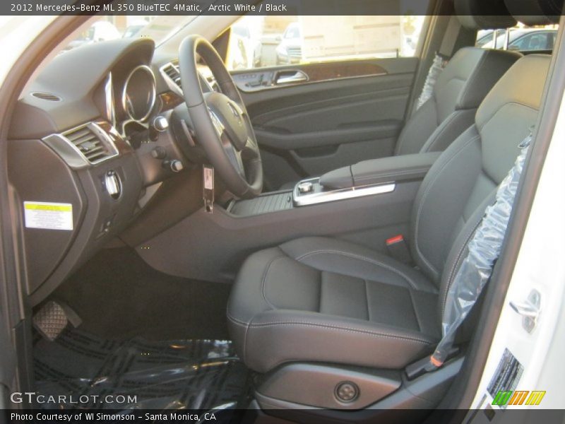 Arctic White / Black 2012 Mercedes-Benz ML 350 BlueTEC 4Matic