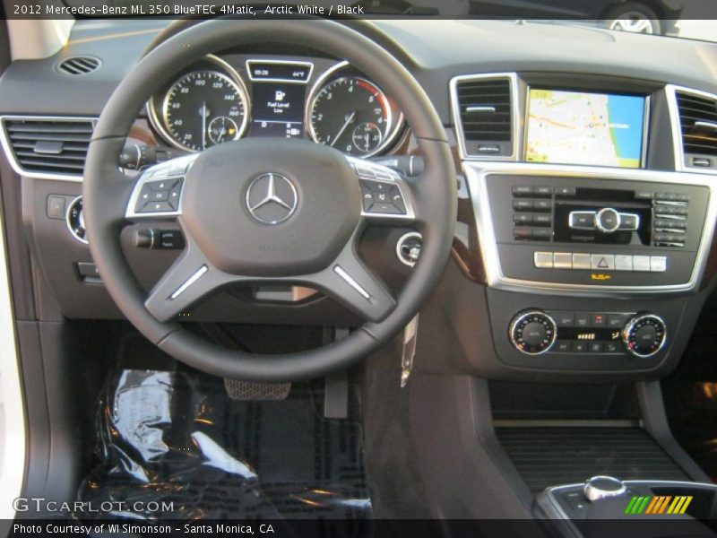 Arctic White / Black 2012 Mercedes-Benz ML 350 BlueTEC 4Matic