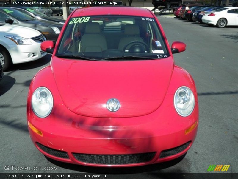 Salsa Red / Cream Beige 2008 Volkswagen New Beetle S Coupe