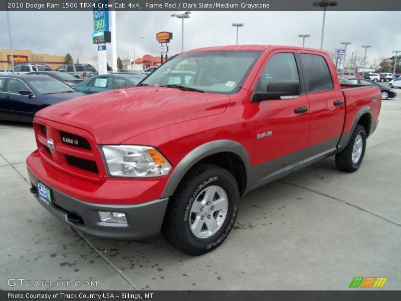 Flame Red / Dark Slate/Medium Graystone 2010 Dodge Ram 1500 TRX4 Crew Cab 4x4