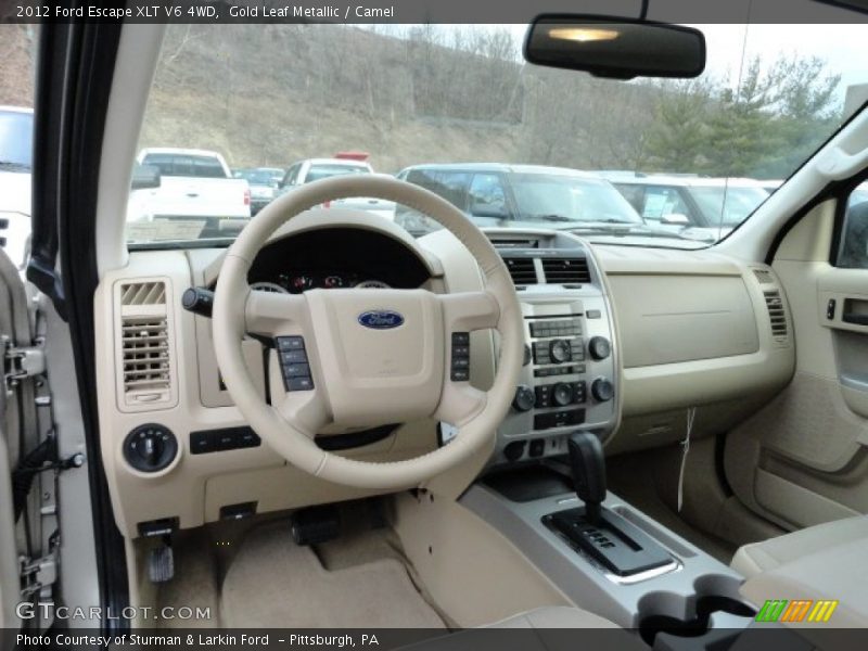 Gold Leaf Metallic / Camel 2012 Ford Escape XLT V6 4WD