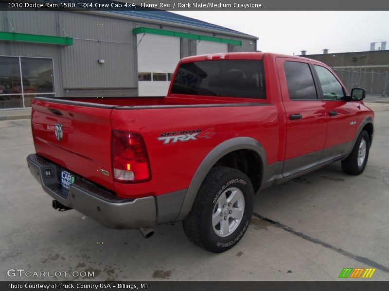 Flame Red / Dark Slate/Medium Graystone 2010 Dodge Ram 1500 TRX4 Crew Cab 4x4