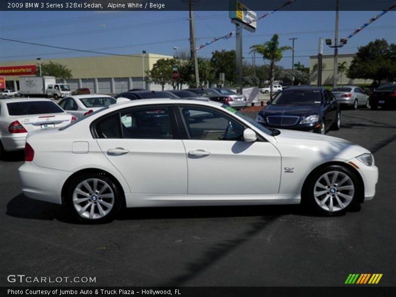Alpine White / Beige 2009 BMW 3 Series 328xi Sedan