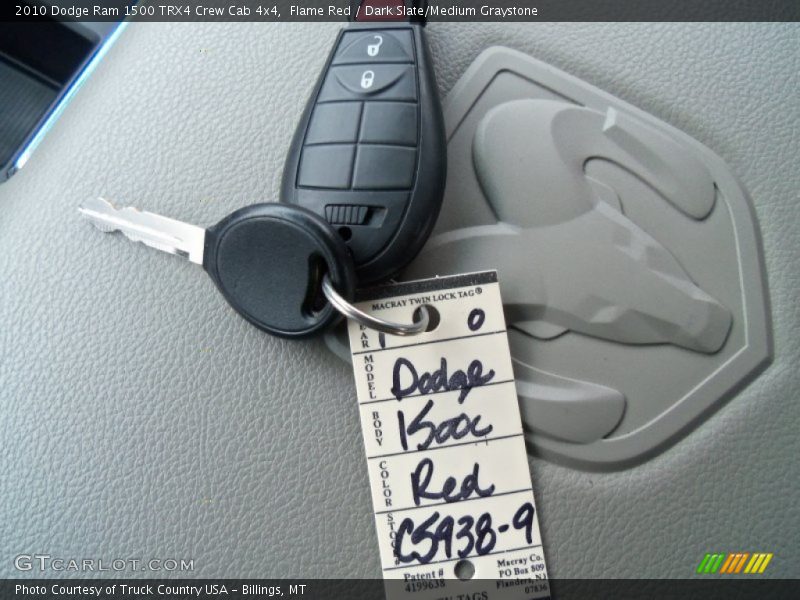 Keys of 2010 Ram 1500 TRX4 Crew Cab 4x4