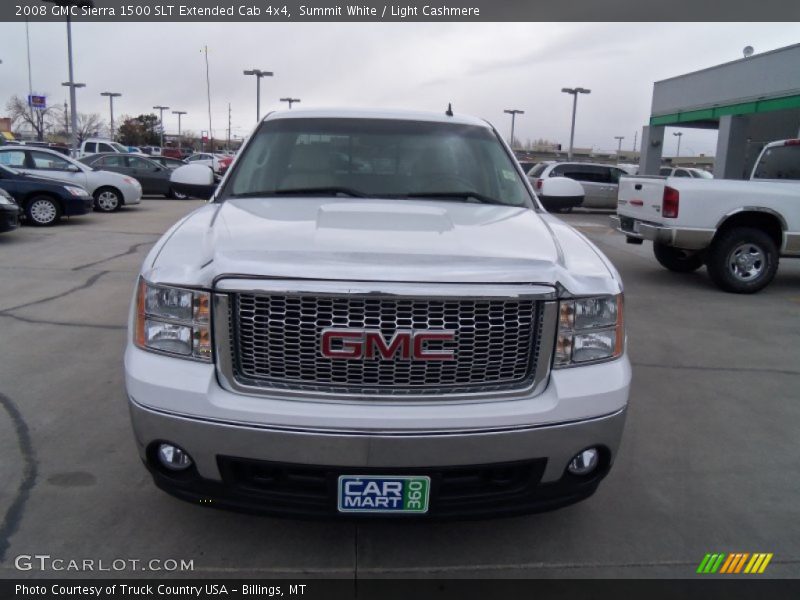 Summit White / Light Cashmere 2008 GMC Sierra 1500 SLT Extended Cab 4x4