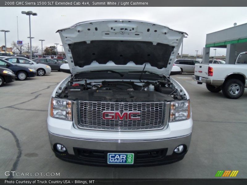 Summit White / Light Cashmere 2008 GMC Sierra 1500 SLT Extended Cab 4x4