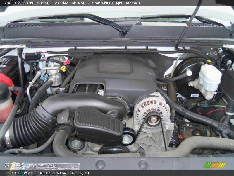 Summit White / Light Cashmere 2008 GMC Sierra 1500 SLT Extended Cab 4x4